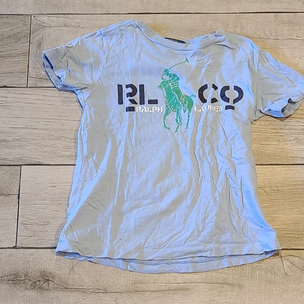 🐣Ralph Lauren polo Logo light blue tee🌻🍎🍋 🌷 🍀 ❄️ 🍂🧁🎀🦄🪻🐬🐠🍬🍿🍕